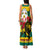 Togo Independence Day Family Matching Tank Maxi Dress and Hawaiian Shirt Lion With Rosa Flag Style - Wonder Print Shop