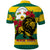 Togo Independence Day Polo Shirt Lion With Rosa Flag Style - Wonder Print Shop