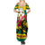 Togo Independence Day Summer Maxi Dress Lion With Rosa Flag Style - Wonder Print Shop