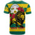 Togo Independence Day T Shirt Lion With Rosa Flag Style - Wonder Print Shop