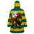 Togo Independence Day Wearable Blanket Hoodie Lion With Rosa Flag Style - Wonder Print Shop