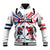 Custom USA vs Canada Ice Hockey Face Off Baseball Jacket Stars Maple Leaf