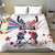 USA vs Canada Ice Hockey Face Off Bedding Set Stars Maple Leaf