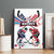 USA vs Canada Ice Hockey Face Off Canvas Wall Art Stars Maple Leaf