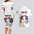 Custom USA vs Canada Ice Hockey Face Off Couples Matching Long Sleeve Bodycon Dress and Hawaiian Shirt Stars Maple Leaf