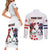 Custom USA vs Canada Ice Hockey Face Off Couples Matching Short Sleeve Bodycon Dress and Long Sleeve Button Shirt Stars Maple Leaf