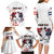 Custom USA vs Canada Ice Hockey Face Off Family Matching Long Sleeve Bodycon Dress and Hawaiian Shirt Stars Maple Leaf