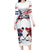 Custom USA vs Canada Ice Hockey Face Off Family Matching Long Sleeve Bodycon Dress and Hawaiian Shirt Stars Maple Leaf