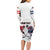 Custom USA vs Canada Ice Hockey Face Off Family Matching Long Sleeve Bodycon Dress and Hawaiian Shirt Stars Maple Leaf