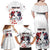 Custom USA vs Canada Ice Hockey Face Off Family Matching Off Shoulder Maxi Dress and Hawaiian Shirt Stars Maple Leaf