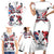 Custom USA vs Canada Ice Hockey Face Off Family Matching Short Sleeve Bodycon Dress and Hawaiian Shirt Stars Maple Leaf