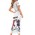 Custom USA vs Canada Ice Hockey Face Off Family Matching Short Sleeve Bodycon Dress and Hawaiian Shirt Stars Maple Leaf