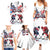 Custom USA vs Canada Ice Hockey Face Off Family Matching Summer Maxi Dress and Hawaiian Shirt Stars Maple Leaf