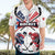 Custom USA vs Canada Ice Hockey Face Off Hawaiian Shirt Stars Maple Leaf