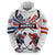 Custom USA vs Canada Ice Hockey Face Off Hoodie Stars Maple Leaf