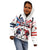 Custom USA vs Canada Ice Hockey Face Off Kid Hoodie Stars Maple Leaf