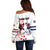 Custom USA vs Canada Ice Hockey Face Off Off Shoulder Sweater Stars Maple Leaf