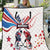 USA vs Canada Ice Hockey Face Off Quilt Stars Maple Leaf