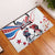 USA vs Canada Ice Hockey Face Off Rubber Doormat Stars Maple Leaf