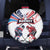 USA vs Canada Ice Hockey Face Off Spare Tire Cover Stars Maple Leaf