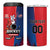 Custom USA Canada Ice Hockey Face Off 4 in 1 Can Cooler Tumbler Hockey Championship