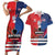 Custom USA vs Canada Ice Hockey Face Off Couples Matching Short Sleeve Bodycon Dress and Hawaiian Shirt Hockey Championship