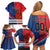 Custom USA vs Canada Ice Hockey Face Off Family Matching Off Shoulder Short Dress and Hawaiian Shirt Hockey Championship