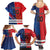 Custom USA vs Canada Ice Hockey Face Off Family Matching Summer Maxi Dress and Hawaiian Shirt Hockey Championship