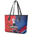 USA vs Canada Ice Hockey Face Off Leather Tote Bag Hockey Championship