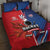 USA vs Canada Ice Hockey Face Off Quilt Bed Set Hockey Championship