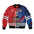 Custom USA vs Canada Ice Hockey Face Off Sleeve Zip Bomber Jacket Hockey Championship