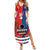 Custom USA vs Canada Ice Hockey Face Off Summer Maxi Dress Hockey Championship