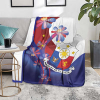 Philippines Sun Plumeria Floral Blanket Unique Stylized