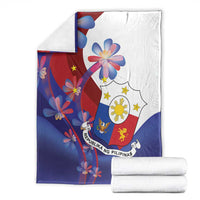 Philippines Sun Plumeria Floral Blanket Unique Stylized