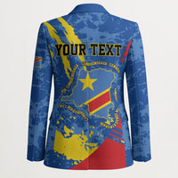 Personalized DR Congo Independence Day Blazer Congo-Kinshasa Leopard