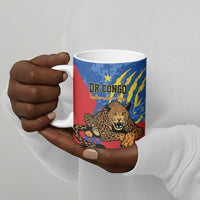 Personalized DR Congo Independence Day Ceramic Mug Congo-Kinshasa Leopard