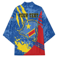 Personalized DR Congo Independence Day Kimono Congo-Kinshasa Leopard