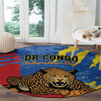 DR Congo Independence Day Round Carpet Congo-Kinshasa Leopard