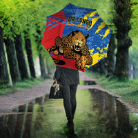DR Congo Independence Day Umbrella Congo-Kinshasa Leopard