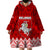 Belarus 1991 Wearable Blanket Hoodie Belarusian Coat Of Arms Mix Folk Pattern - Wonder Print Shop