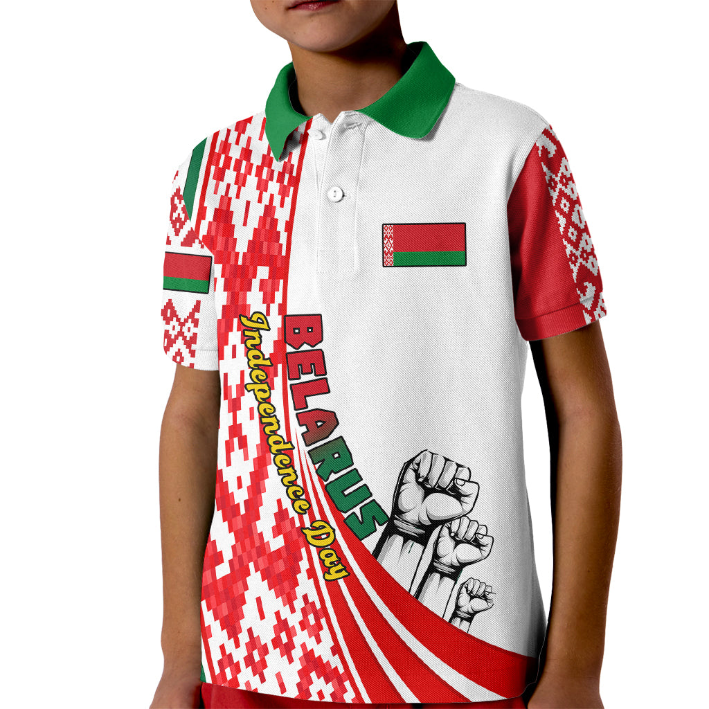 3 July Belarus Independence Day Kid Polo Shirt Belarusian Flag Style Special Version - Wonder Print Shop