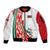 3 July Belarus Independence Day Sleeve Zip Bomber Jacket Belarusian Flag Style Special Version - Wonder Print Shop