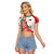 Custom 3 July Belarus Independence Day Raglan Cropped T Shirt Belarusian Flag Style Special Version - Wonder Print Shop