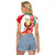 Custom 3 July Belarus Independence Day Raglan Cropped T Shirt Belarusian Flag Style Special Version - Wonder Print Shop