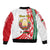 Custom 3 July Belarus Independence Day Sleeve Zip Bomber Jacket Belarusian Flag Style Special Version - Wonder Print Shop