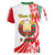 Custom 3 July Belarus Independence Day Women V Neck T Shirt Belarusian Flag Style Special Version - Wonder Print Shop