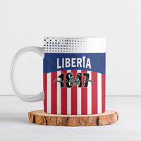 Personalized Liberia 1847 Ceramic Mug Happy Independence Day