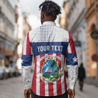 Personalized Liberia 1847 Long Sleeve Button Shirt Happy Independence Day