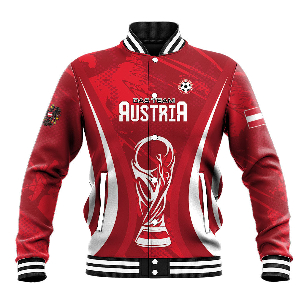 Custom Austria 2026 World Football Baseball Jacket Immer wieder Osterreich