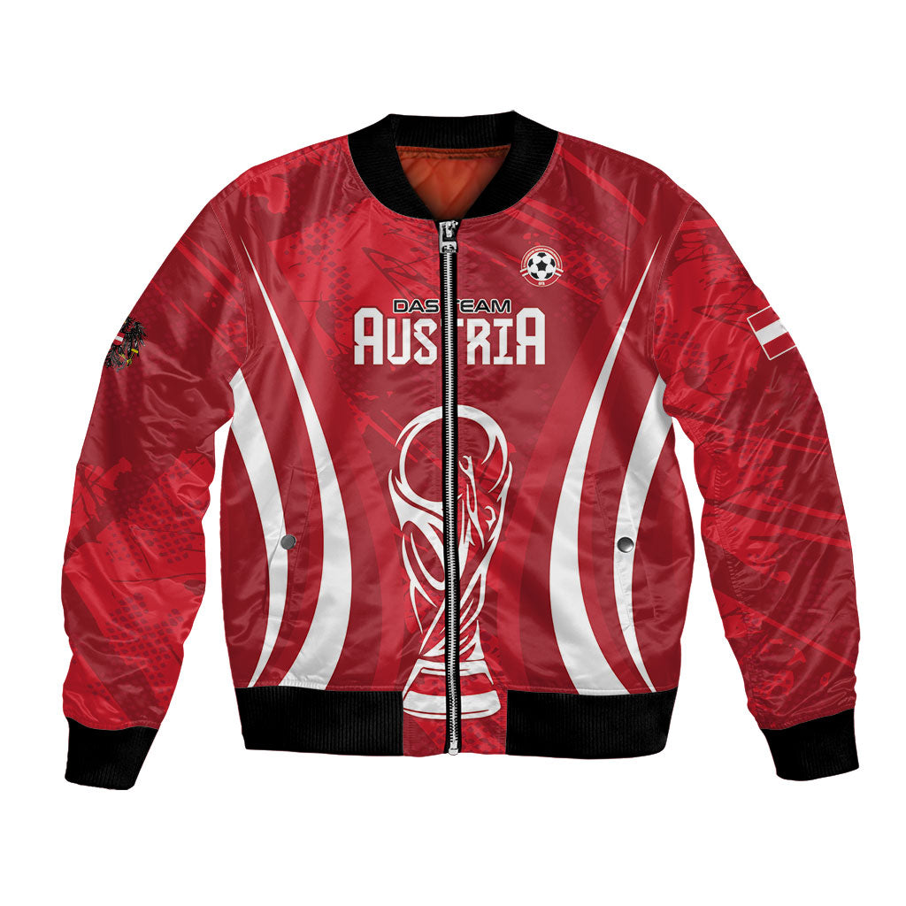 Custom Austria 2026 World Football Bomber Jacket Immer wieder Osterreich